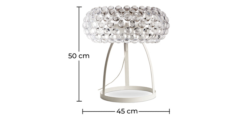 Lampe de Table - Lampe de Salon à Boutons en Cristal - Grande - Savoni