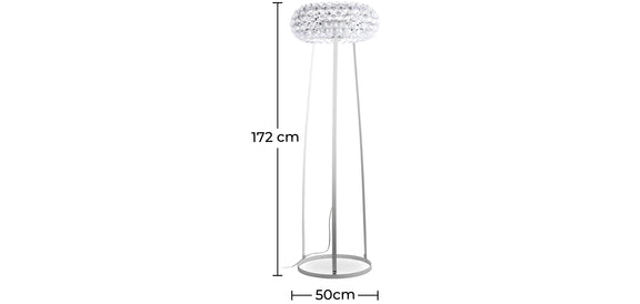 Floor Lamp - Large Living Room Lamp with Crystal Buttons - Savoni - gallery 6