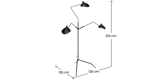 Floor Lamp - Living Room Lamp - 3 arms - Giorge - gallery 9