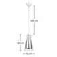 Lampa sufitowa - Lampa wisząca - Stal i szkło - Apolo