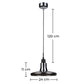 Lampa sufitowa - Lampa wisząca z chromowanego metalu - Blake