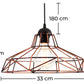 Lampa sufitowa w stylu industrialnym - Lampa wisząca retro - Nova