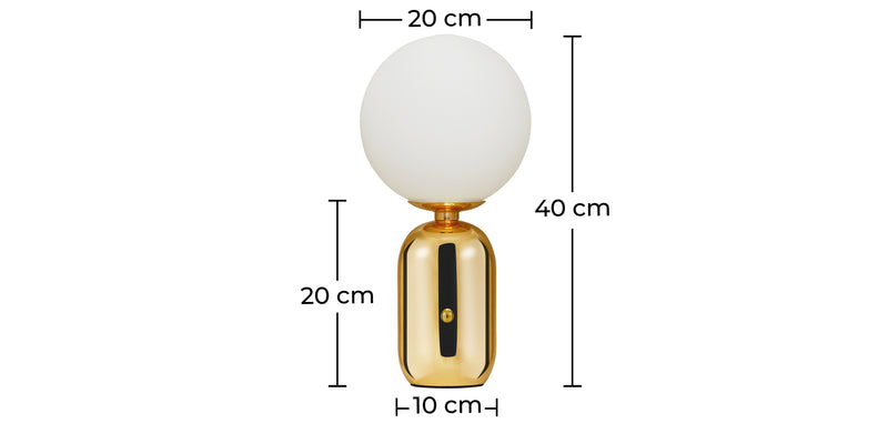 Lampe de table - Lampe de salon - Design globe - Party