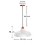 Lampe de plafond design - Lampe suspendue en métal - Enar