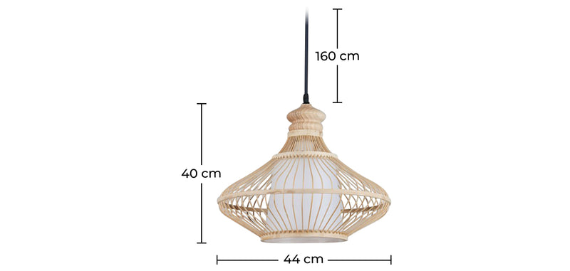 Lampada da soffitto Amara Design Boho Bali - Bambù