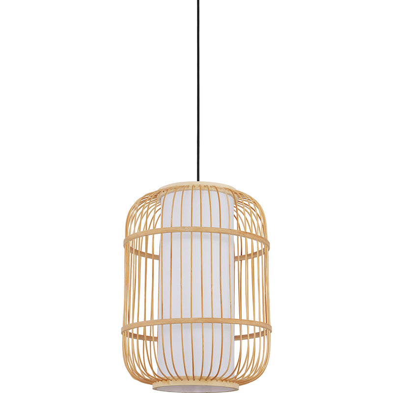 Designerska lampa sufitowa boho z bambusa