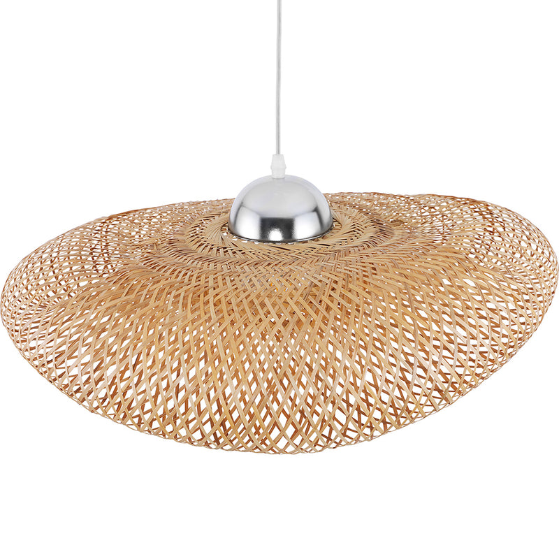 Wisząca lampa boho Bali z bambusa