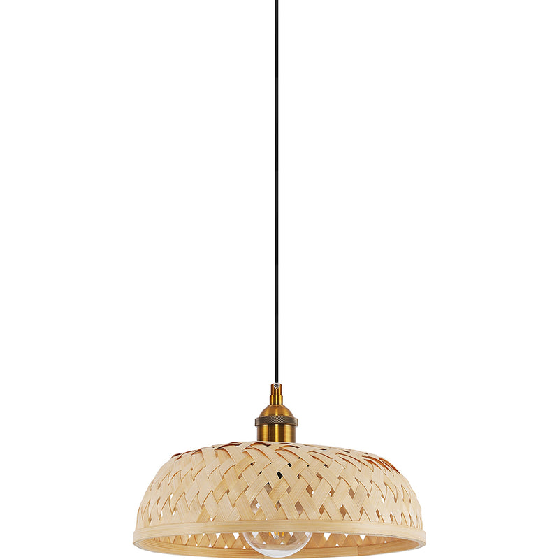 Lampada a sospensione in bambù stile boho