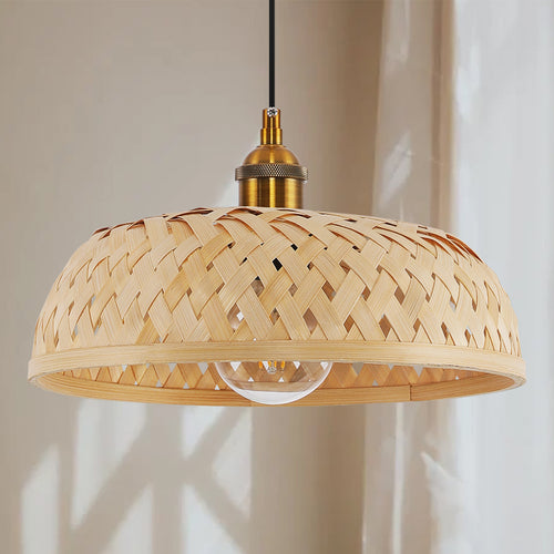 Lampa wisząca bambusowa w stylu boho