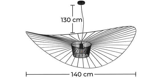 Ceiling Lamp - Pendant Lamp Pamela Design - 140cm - Vertical - gallery 9