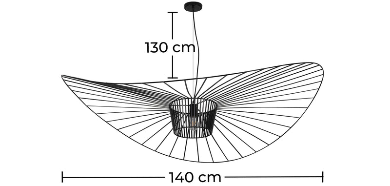 Ceiling Lamp - Pendant Lamp Pamela Design - 140cm - Vertical - gallery 9