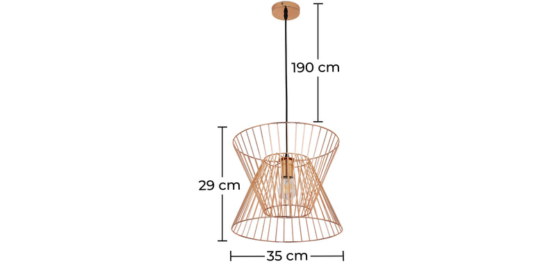 Plafonnier rétro - Suspension design - Lia