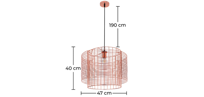 Retro Style Metal Pendant Lamp
