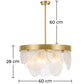 Lampa sufitowa z kryształowymi dyskami - Lampa wisząca design - Luna