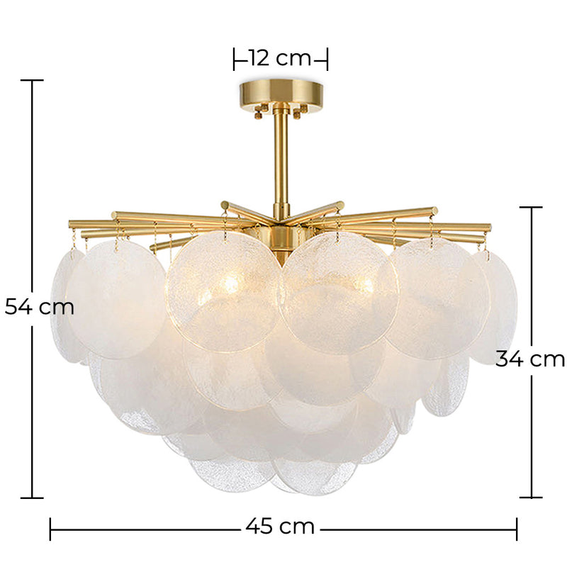 Candeeiro de lustre em cristal
