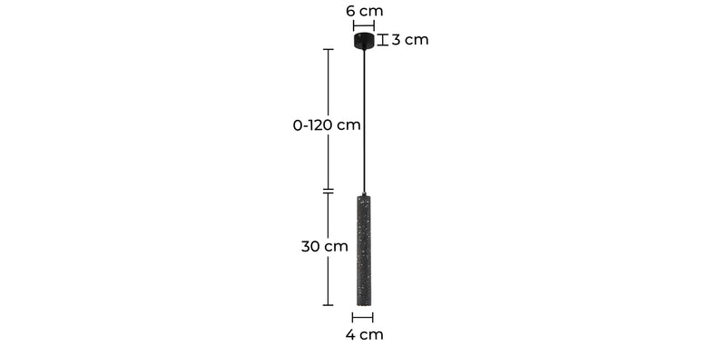 Scandinavian Concrete LED Pendant Lamp (30cm) - Aroc