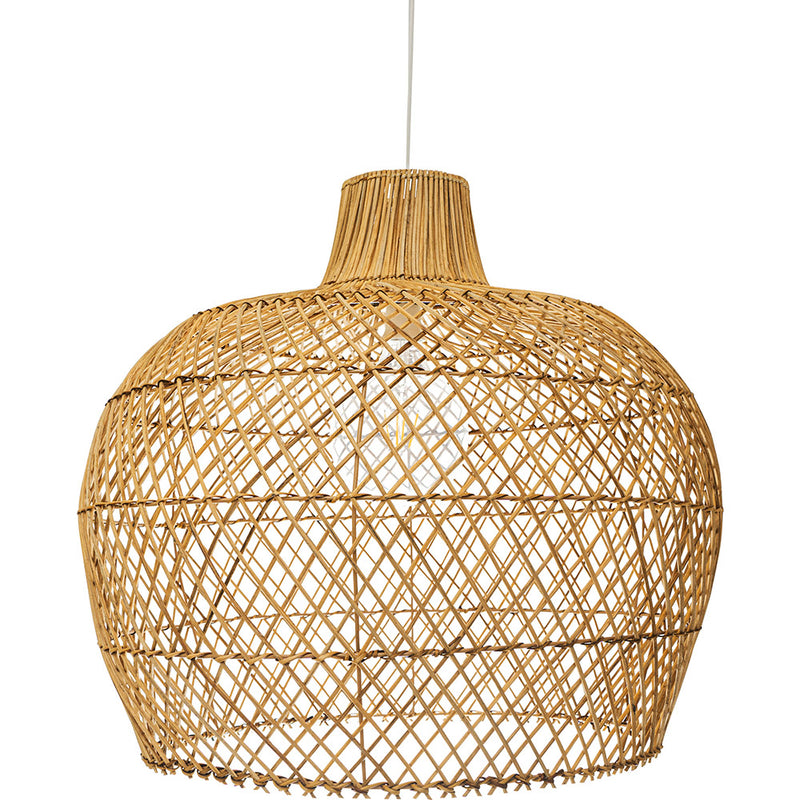 Suspension au style bohème en rotin naturel - Mai