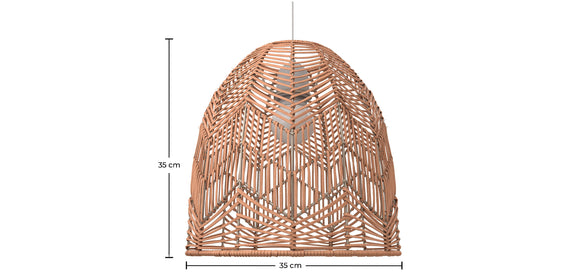 Rattan Ceiling Lamp - Boho Bali Design Pendant Lamp - Bu - gallery 11