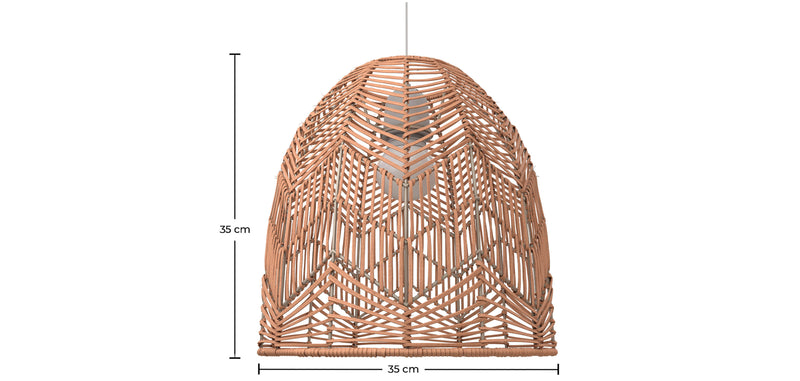 Rattan Ceiling Lamp - Boho Bali Design Pendant Lamp - Bu - gallery 11
