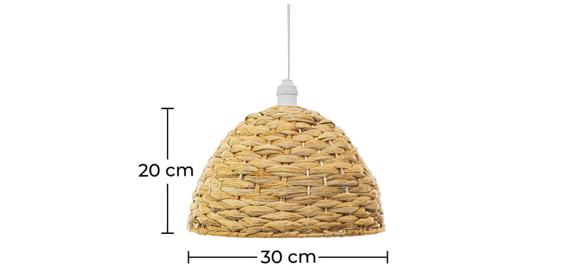 Lámpara colgante estilo boho de ratán natural - Ngu