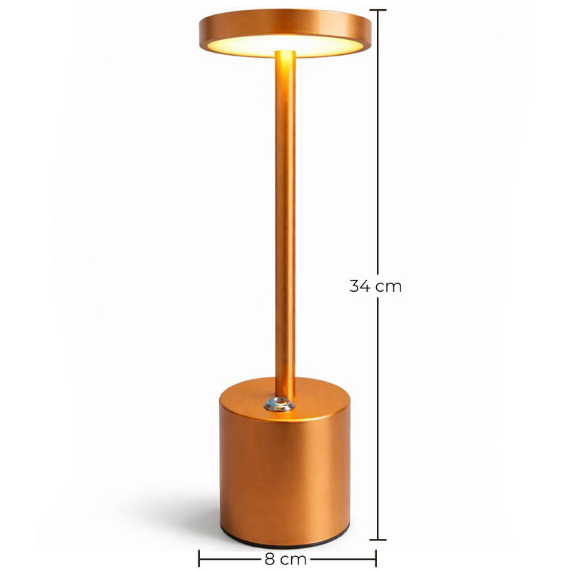 Lampe de table moderne rechargeable par USB à LED – Lumière réglable – Treye