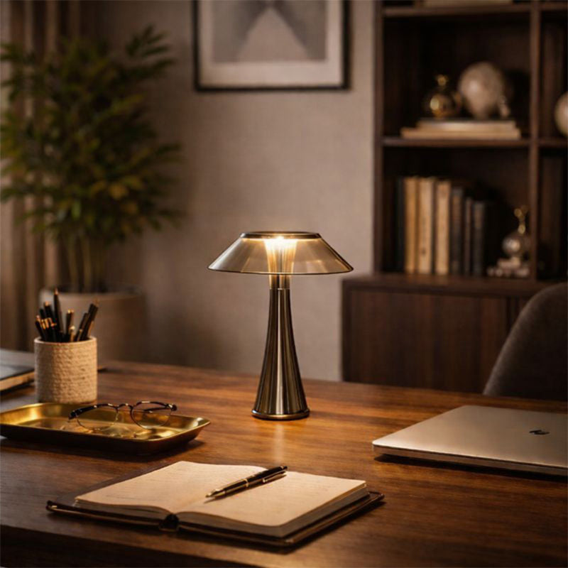 Table Lamp Rechargeable USB Touch LED – Dimmable, 3 Light Tones – Modern and Minimalist Design – Zafir