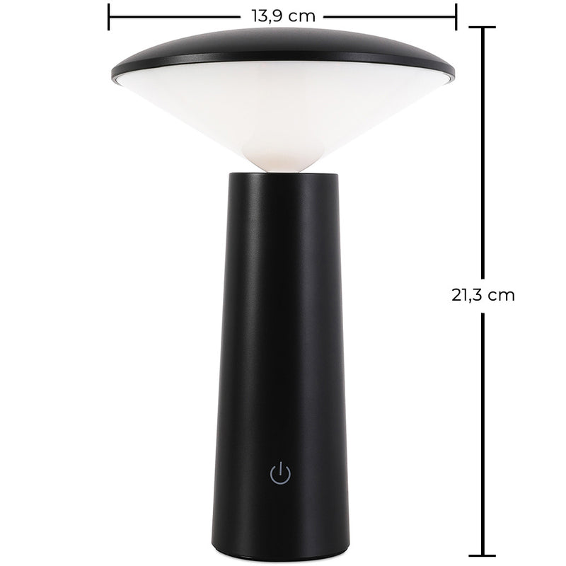 Candeeiro de mesa LED recarregável – Luz regulável – Ener