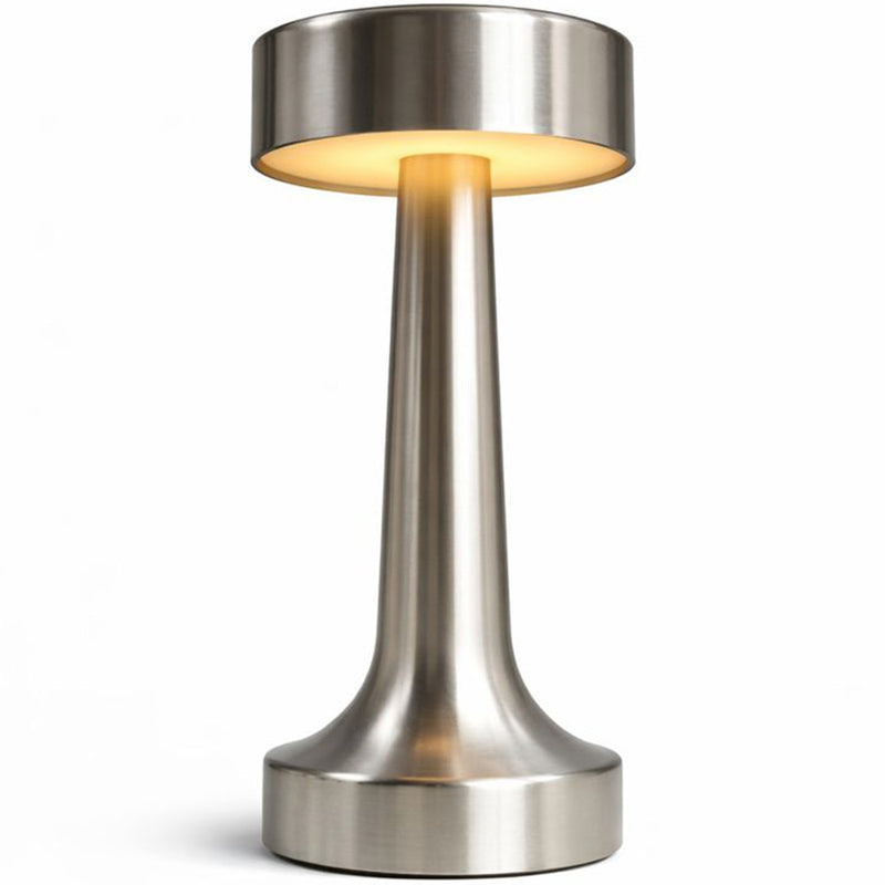 Candeeiro de mesa LED sem fios e recarregável - Controlo tátil - Design moderno em metal - Azura