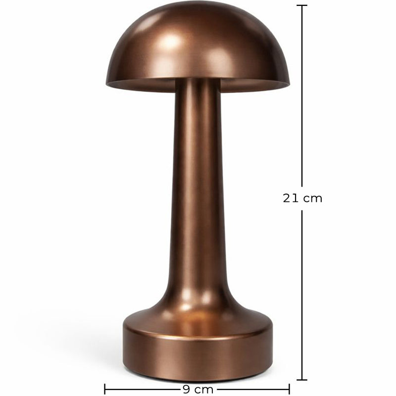 Lámpara de mesa LED recargable por USB - Diseño moderno - Luz cálida - Control táctil - Herey