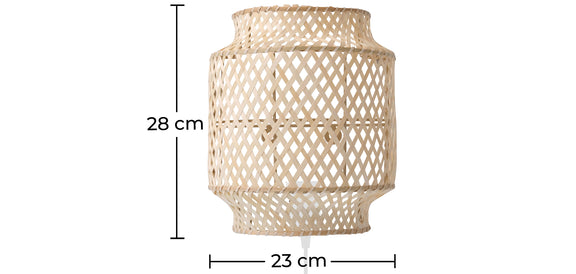 Wall Lamp - Boho Bali Bamboo Design - Hya - gallery 8