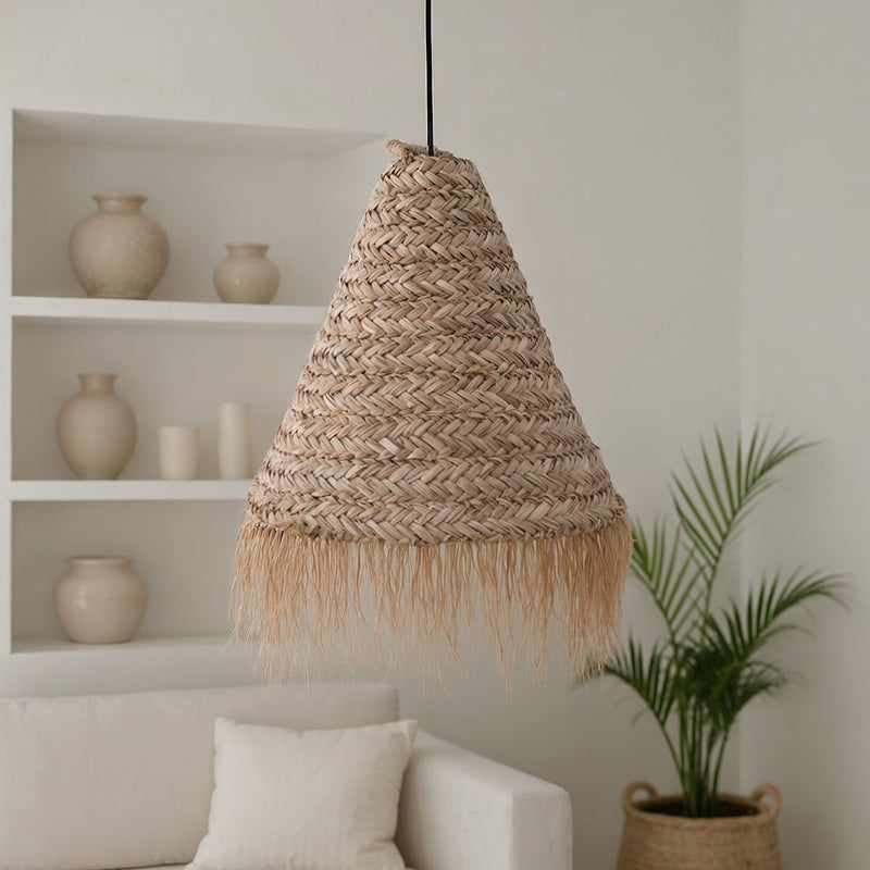 Esparto Ceiling Lamp - Boho Bali Design Hanging Lamp - Pitse - gallery 2