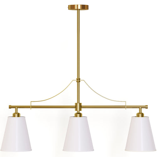 Aged Gold Metal Ceiling Pendant Lamp with 3 Shades - Bubles