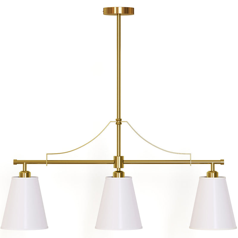 Aged Gold Metal Ceiling Pendant Lamp with 3 Shades - Bubles