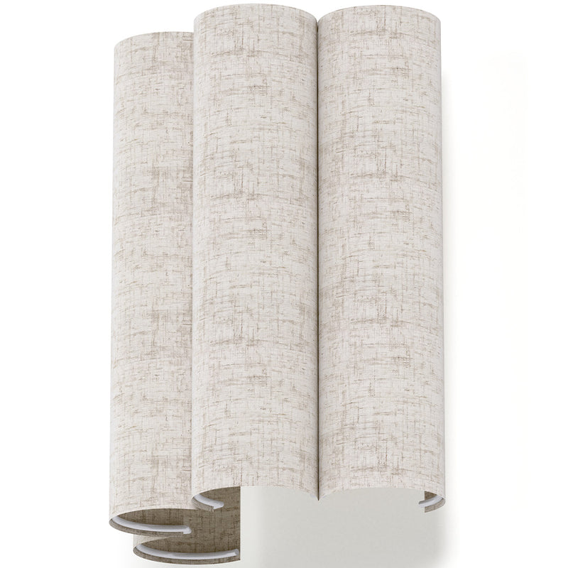 Wall Lamp with Fabric Shade and Aged Gold Structure - Treya