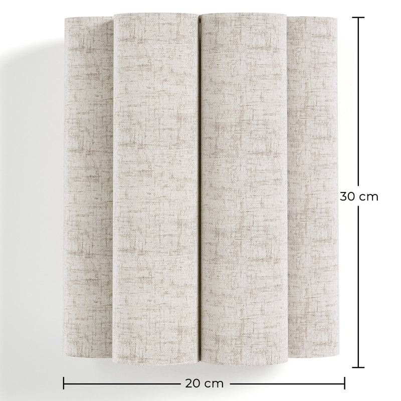 Wall Lamp with Fabric Shade and Aged Gold Structure - Treya
