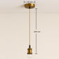 Pendant Lamp Cable in Aged Gold with Adjustable Height - Berrey - gallery 5