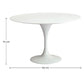 Round dining table 110 cm with MDF tabletop and metal base – Modern and elegant design - gallery 7