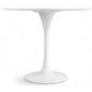 Round dining table 110 cm with MDF tabletop and metal base – Modern and elegant design - gallery 4