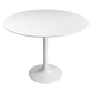 Round dining table 110 cm with MDF tabletop and metal base – Modern and elegant design - gallery 2