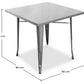 Square Industrial Design Dining Table - Stylix - gallery 5