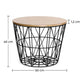 Round Side Table - Industrial Design - Wood and Metal - Basker - gallery 5