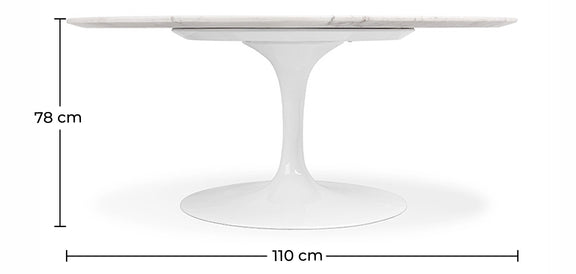 Dining Table Round - 110cm - Marble - Tulip - gallery 6