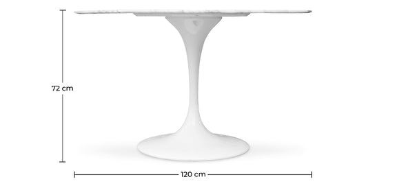 Dining Table Round - 120cm - Marble - Tulip - gallery 6