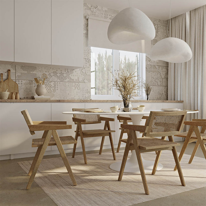 Oval Marble Dining Table - Tulip - gallery 4