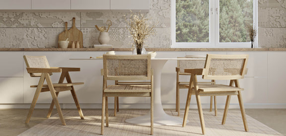 Oval Marble Dining Table - Tulip - gallery 6