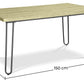 Dining Table Set - Industrial Design 150cm + Set of 6 Dining Chairs - Industrial Design - Hairpin Stylix