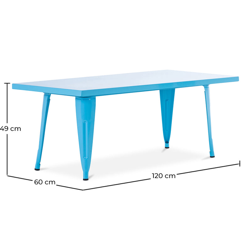 Rectangular Children's Table - Industrial Design - 120cm - Stylix - gallery 4