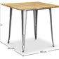 Square Industrial Dining Table - Wood and Metal - Stylix - gallery 5