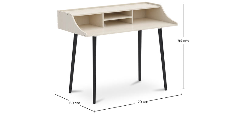Ensemble de Bureau en Bois - Design Scandinave - Torkel + Chaise de Salle à Manger - Design Scandinave - Denisse