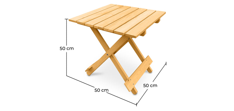 Table de Jardin - Table d'appoint en Bois Adirondack - Alana